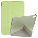 Silk Texture Horizontal Deformation Flip Tablet Leather Case with Holder For iPad mini 6(Green)