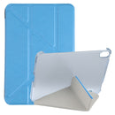 Silk Texture Horizontal Deformation Flip Tablet Leather Case with Holder For iPad mini 6(Blue)