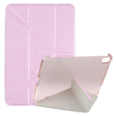 Silk Texture Horizontal Deformation Flip Tablet Leather Case with Holder For iPad mini 6(Pink)