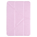 Silk Texture Horizontal Deformation Flip Tablet Leather Case with Holder For iPad mini 6(Pink)