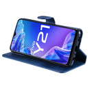 For vivo Y21 / Y33S Classic Calf Texture Horizontal Flip Phone Leather Case(Blue)