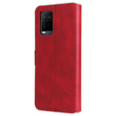 For vivo Y21 / Y33S Classic Calf Texture Horizontal Flip Phone Leather Case(Red)