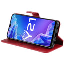 For vivo Y21 / Y33S Classic Calf Texture Horizontal Flip Phone Leather Case(Red)