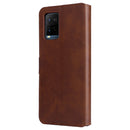 For vivo Y21 / Y33S Classic Calf Texture Horizontal Flip Phone Leather Case(Brown)