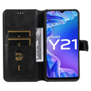 For vivo Y21 / Y33S Classic Calf Texture Horizontal Flip Phone Leather Case(Black)
