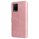 For vivo Y21 / Y33S Classic Calf Texture Horizontal Flip Phone Leather Case(Rose Gold)