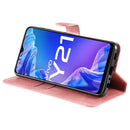 For vivo Y21 / Y33S Classic Calf Texture Horizontal Flip Phone Leather Case(Rose Gold)