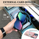 Zipper Wallet Bag PU Back Cover Shockrpoof Phone Case with Holder & Card Slots & Wallet For iPhone 13(Pink)