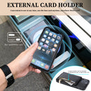 Zipper Wallet Bag PU Back Cover Shockrpoof Phone Case with Holder & Card Slots & Wallet For iPhone 13 Pro Max(Black)
