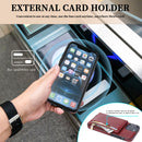 Zipper Wallet Bag PU Back Cover Shockrpoof Phone Case with Holder & Card Slots & Wallet For iPhone 13 Pro Max(Red)