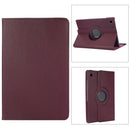 For Samsung Galaxy Tab A8 360 Degree Rotation Litchi Texture Tablet Leather Case with Holder(Purple)
