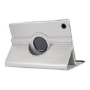For Samsung Galaxy Tab A8 360 Degree Rotation Litchi Texture Tablet Leather Case with Holder(Silver)