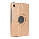 For Samsung Galaxy Tab A8 360 Degree Rotation Litchi Texture Tablet Leather Case with Holder(Gold)
