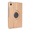For Samsung Galaxy Tab A8 360 Degree Rotation Litchi Texture Tablet Leather Case with Holder(Gold)