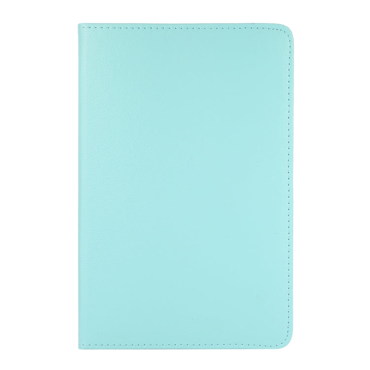 For Samsung Galaxy Tab A8 360 Degree Rotation Litchi Texture Tablet Leather Case with Holder(Sky Blue)