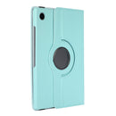 For Samsung Galaxy Tab A8 360 Degree Rotation Litchi Texture Tablet Leather Case with Holder(Sky Blue)