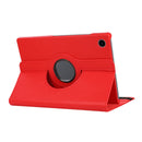 For Samsung Galaxy Tab A8 360 Degree Rotation Litchi Texture Tablet Leather Case with Holder(Red)