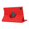 For Samsung Galaxy Tab A8 360 Degree Rotation Litchi Texture Tablet Leather Case with Holder(Red)