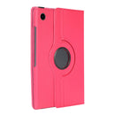 For Samsung Galaxy Tab A8 360 Degree Rotation Litchi Texture Tablet Leather Case with Holder(Rose Red)