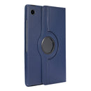 For Samsung Galaxy Tab A8 360 Degree Rotation Litchi Texture Tablet Leather Case with Holder(Dark Blue)
