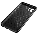 For Samsung Galaxy A03 Global Carbon Fiber Texture Shockproof TPU Phone Case(Blue)