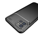 For Samsung Galaxy A03 Global Carbon Fiber Texture Shockproof TPU Phone Case(Blue)