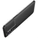 For OnePlus 9RT 5G Carbon Fiber Texture Shockproof TPU Phone Case(Black)