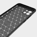 For Samsung Galaxy A03 Global Brushed Texture Carbon Fiber TPU Phone Case(Blue)