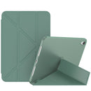 Double-sided Matte Deformation TPU Tablet Leather Case with Holder & Sleep / Wake-up Function For iPad mini 6(Dark Night Green)