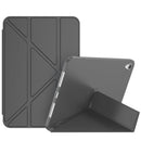 Double-sided Matte Deformation TPU Tablet Leather Case with Holder & Sleep / Wake-up Function For iPad mini 6(Black)