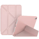 Double-sided Matte Deformation TPU Tablet Leather Case with Holder & Sleep / Wake-up Function For iPad mini 6(Rose Gold)