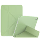 Double-sided Matte Deformation TPU Tablet Leather Case with Holder & Sleep / Wake-up Function For iPad mini 6(Matcha Green)