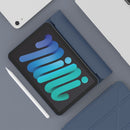 Double-sided Matte Deformation TPU Tablet Leather Case with Holder & Sleep / Wake-up Function For iPad mini 6(Dark Blue)
