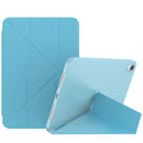 Double-sided Matte Deformation TPU Tablet Leather Case with Holder & Sleep / Wake-up Function For iPad mini 6(Sky Blue)
