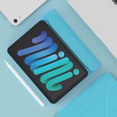 Double-sided Matte Deformation TPU Tablet Leather Case with Holder & Sleep / Wake-up Function For iPad mini 6(Sky Blue)