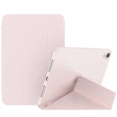 Double-sided Matte Deformation TPU Tablet Leather Case with Holder & Sleep / Wake-up Function For iPad mini 6(Pink)