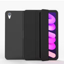 Double-sided Matte TPU Tablet Leather Case with 3-folding Holder & Sleep / Wake-up Function For iPad mini 6(Black)