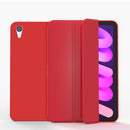 Double-sided Matte TPU Tablet Leather Case with 3-folding Holder & Sleep / Wake-up Function For iPad mini 6(Red)