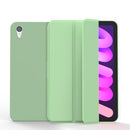 Double-sided Matte TPU Tablet Leather Case with 3-folding Holder & Sleep / Wake-up Function For iPad mini 6(Matcha Green)