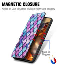 For Xiaomi 11T / 11T Pro CaseNeo Colorful Magnetic Leather Case with Holder & Card Slot & Wallet(Purple Scales)