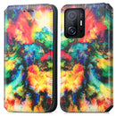 For Xiaomi 11T / 11T Pro CaseNeo Colorful Magnetic Leather Case with Holder & Card Slot & Wallet(Colorful Cloud)