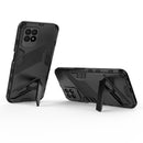 For OPPO Realme 8i Punk Armor 2 in 1 PC + TPU Shockproof Phone Case with Invisible Holder(Black)