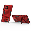 For OPPO Realme 8i Punk Armor 2 in 1 PC + TPU Shockproof Phone Case with Invisible Holder(Red)