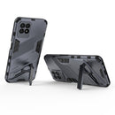 For OPPO Realme 8i Punk Armor 2 in 1 PC + TPU Shockproof Phone Case with Invisible Holder(Grey)
