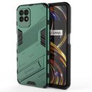 For OPPO Realme 8i Punk Armor 2 in 1 PC + TPU Shockproof Phone Case with Invisible Holder(Green)