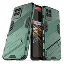 For OPPO Realme 8i Punk Armor 2 in 1 PC + TPU Shockproof Phone Case with Invisible Holder(Green)