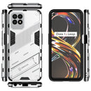 For OPPO Realme 8i Punk Armor 2 in 1 PC + TPU Shockproof Phone Case with Invisible Holder(White)