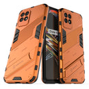 For OPPO Realme 8i Punk Armor 2 in 1 PC + TPU Shockproof Phone Case with Invisible Holder(Orange)