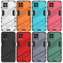 For OPPO Realme 8i Punk Armor 2 in 1 PC + TPU Shockproof Phone Case with Invisible Holder(Black)
