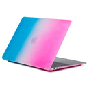 Laptop Rainbow Pattern PC Protective Case For MacBook Pro 14.2 inch A2442 2021(Pink + Water Blue)